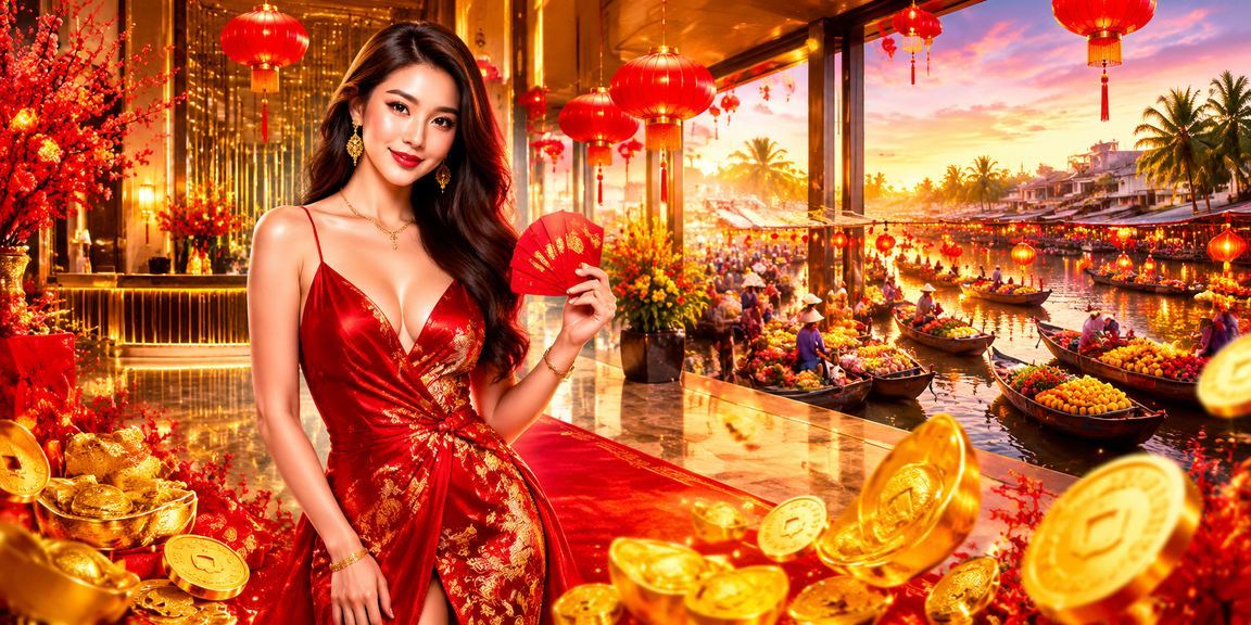Mô hình đăng ký tài khoản tại Cần Thơ với trang trí đèn lồng Việt Nam
